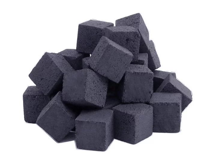 carbón para shisha de coco en forma de cubo/cuadrado