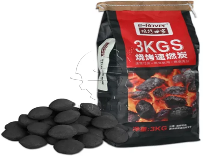 embalagem de carvão para churrasco