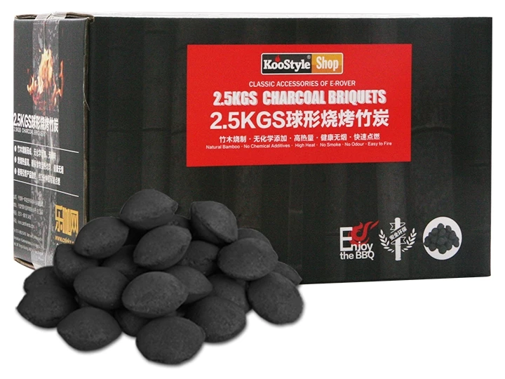 carbón para barbacoa en caja