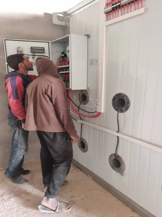 máquina de secagem de carvão enviada para a Líbia