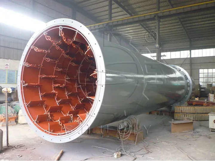 inner structure of sawdust drying equipment