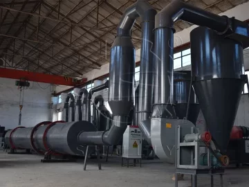sawdust drying equipment with dust collector