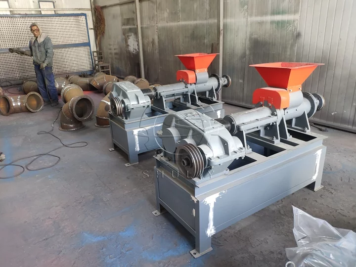 charcoal briquettes machine shipped to Philippines